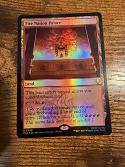 MTG Magic The Gathering Avatar Fire Nation Palace Foil! - Image 1