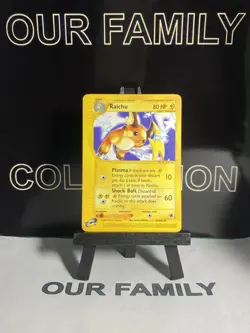 Pokemon TCG Raichu 2002 Pokemon Expedition 61/165 Rare LP - Image 1