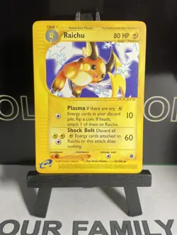 Pokemon TCG Raichu 2002 Pokemon Expedition 61/165 Rare LP - Image 2