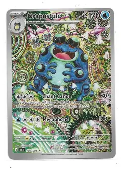 CARTE POKEMON CRAPUSTULE 105/086 170 PV SERIE ECARLATE ET VIOLET FOUDRE NOIRE NE - Image 1