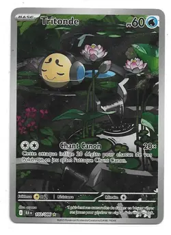 CARTE POKEMON TRITONDE 103/086 60 PV SERIE ECARLATE ET VIOLET FOUDRE NOIRE NEUVE - Image 1