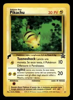 Pikachu 27 Gold Tail Dutch World Promo Pokemon Card - Image 1