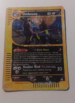 Pokemon Card Umbreon Shadow Bind Holo Rare H29/32 Moderately Played English - Image 4
