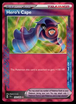 HERO'S CAPE 152/162 ACE SPEC RARE TEMPORAL FORCES POKEMON - Image 1