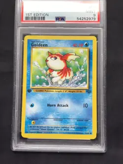 Pokemon Cards: Jungle 1st Edition Common: Goldeen 53/64 PSA 9 - Image 2