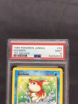 Pokemon Cards: Jungle 1st Edition Common: Goldeen 53/64 PSA 9 - Image 3