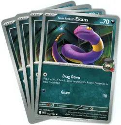 x4 Team Rocket's Ekans - 112/182 - Destined Rivals - NM/M - Pokemon English - Image 1