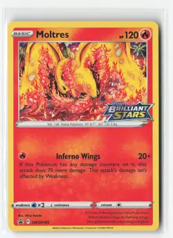 MOLTRES SWSH185 PRERELEASE PROMO POKEMON TCG NM - Image 1