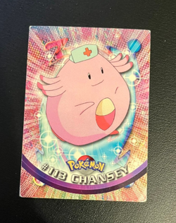 2000 Topps Pokemon Blue Logo TV Animation Edition Chansey #113 - Image 1