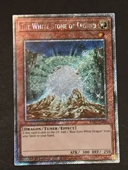 The White Stone of Legend (Platinum Secret Rare) RA03-EN208 1st Edition LP - Image 1