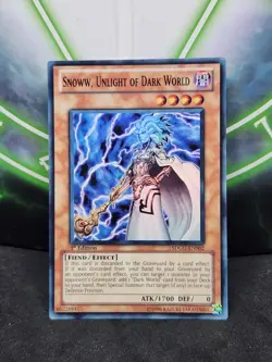 Yugioh Snoww, Unlight of Dark World SDGU-EN002 Super Rare 1st Edition NM - Image 1