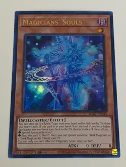 Yugioh Magicians' Souls x 3 - 1st Edition Ultra Rare NM - Free Holo - Image 2