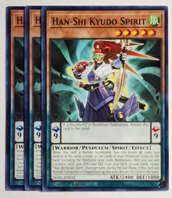 Yugioh x3 Han-Shi Kyudo Spirit DABL-EN032 Common 1st Edition - Image 1