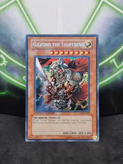 Yugioh Gilford the Lightning CT2-EN001 Secret Rare NM - Image 1