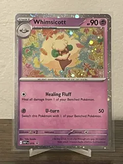 Whimsicott 019 Black Star Promo Pokemon Card Phantasmal Flames NM - Image 1