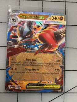 Mega Lucario ex - MEP 012 Mega Evolution Black Star Promo Pokemon TCG Card - Image 1