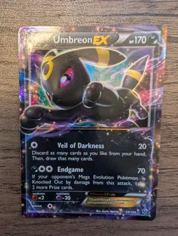 Umbreon EX 55/124 Pokemon XY Fates Collide Ultra Rare Holo Card 2016 NM - Image 1