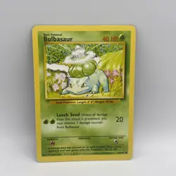 Bulbasaur 44/102 Base Set Pokemon Card - Image 1