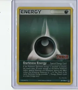 POKEMON CARD LOT OF (1) NM POWER KEEPERS STAMPED DARKNESS ENERGY HOLO 87/108 - Image 1