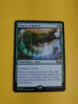 Pattern of Rebith. UMA enchantment aura Magic the Gathering Card. - Image 1