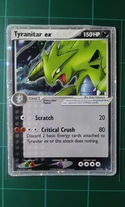 Pokemon Card Pop Series 1 Promo 17 Tyranitar Ex Holo Ultra Rare 2004 Nintendo DM - Image 1