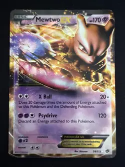 Mewtwo EX Holo Ultra Rare Card 54/113 Legendary Treasures 2013 Pokemon TCG (LP) - Image 1