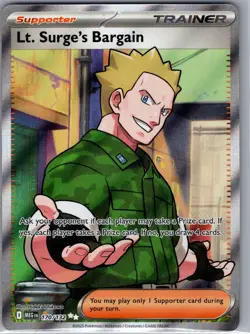 Lt. Surge's Bargain 170/132 ME01: Mega Evolution - Pokemon Card - NM - Image 1