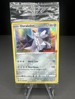 Duraludon GameStop Stamped Holo PROMO SWSH028 NEW SEALED Pokemon Card - Image 1