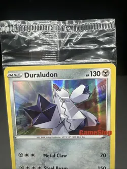 Duraludon GameStop Stamped Holo PROMO SWSH028 NEW SEALED Pokemon Card - Image 2