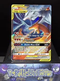 Reshiram & Charizard GX 20/214 Unbroken Bonds Pokemon Card Near Mint - Image 1