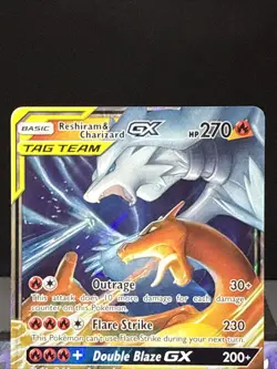 Reshiram & Charizard GX 20/214 Unbroken Bonds Pokemon Card Near Mint - Image 2