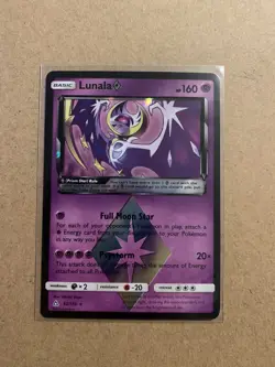 Lunala Prism Star 62/156 SM Ultra Prism Holo Rare Pokemon Card - Image 1