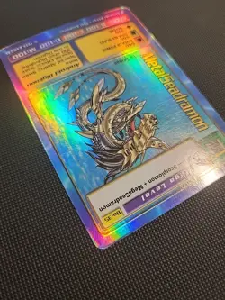 1999 BANDAI DIGIMON FOIL METALSEADRAMON CARD # BO-35 FIRST EDITION LP/MP - Image 5