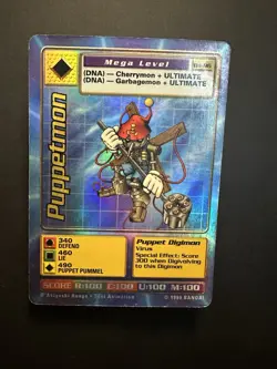 Puppetmon Card Bo-96 | Mega Level Digimon | Holo Foil | Bandai 1999 - Vintage MP - Image 1