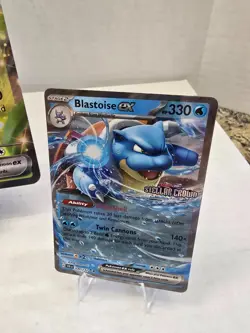 Pokemon TCG Venusaur EX Blastoise Ex Stellar Crown Stamped Promo + JUMBO card. - Image 4