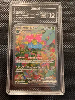 Pokemon TCG Venusaur EX Card 198/165 Sir NM Scarlet & Violet 151 Tag 10 - Image 1