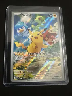 Sealed Pikachu SVP 27 Paldea Evolved Black Star Promo Card Pokemon. - Image 1