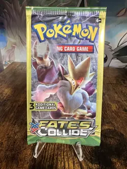 RARE Pokemon TCG XY Fates Collide 3-Card Booster Pack Sealed - Image 1