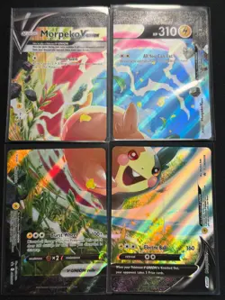 Morpeko V-Union Special Ultra Rare Promo 4 Pokemon Cards SWSH215 - 218 NM - Image 1