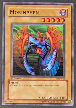 Yugioh TCG Card - 1x Morinphen - MRD-043 - LP - 1st Edition Vintage Common 2002 - Image 1