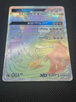 2018 Pokemon TCG Card Lugia GX 227/214 Full Art Rainbow Secret Rare Lost Thunder - Image 3