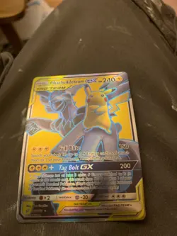 LP! Pikachu & Zekrom GX (162/181) S&M Tag Team Team Up Full Art Pokemon Card! - Image 1