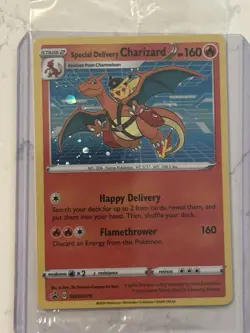 Special Delivery Charizard SWSH075 Holo Promo Card Sword&Shield Sealed - Image 1