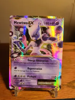 Pokemon Mewtwo EX Holo Ultra Rare TCG Card Evolutions 52/108 - Image 1