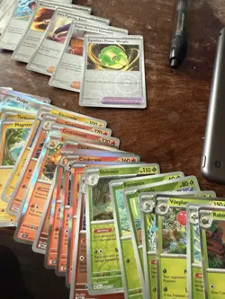 Lot of 50+ Pokemon TCG Cards Holo Rare Cards From Mega Charizard Ex UPC box - Image 2