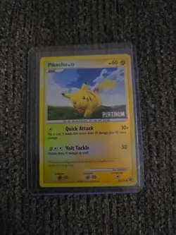 Pikachu 70/100 Reverse Holo Platinum Stamped Pokemon Cards LP - Image 1