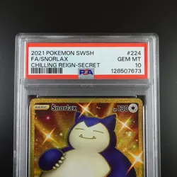 PSA 10 Snorlax 224/198 Pokemon Chilling Reign Holo Graded Card - Image 2