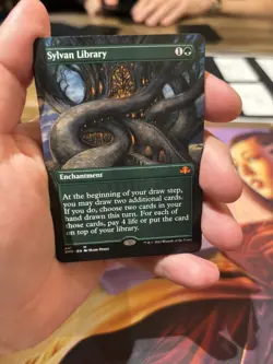 Sylvan Library Borderless MTG DMR NM - Image 1