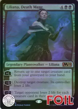 MTG Liliana, Death Mage (328) | NM Foil | Core Set 2021 {M21} - Image 1