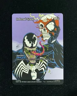 2025 Magic The Gathering MTG Marvel EN #M0018 Borderless Infernal Grasp #1 - Image 1